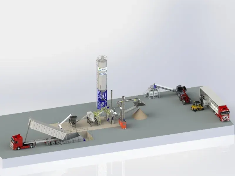 Wizualizacja instalacji FuelCal® z jednym reaktorem